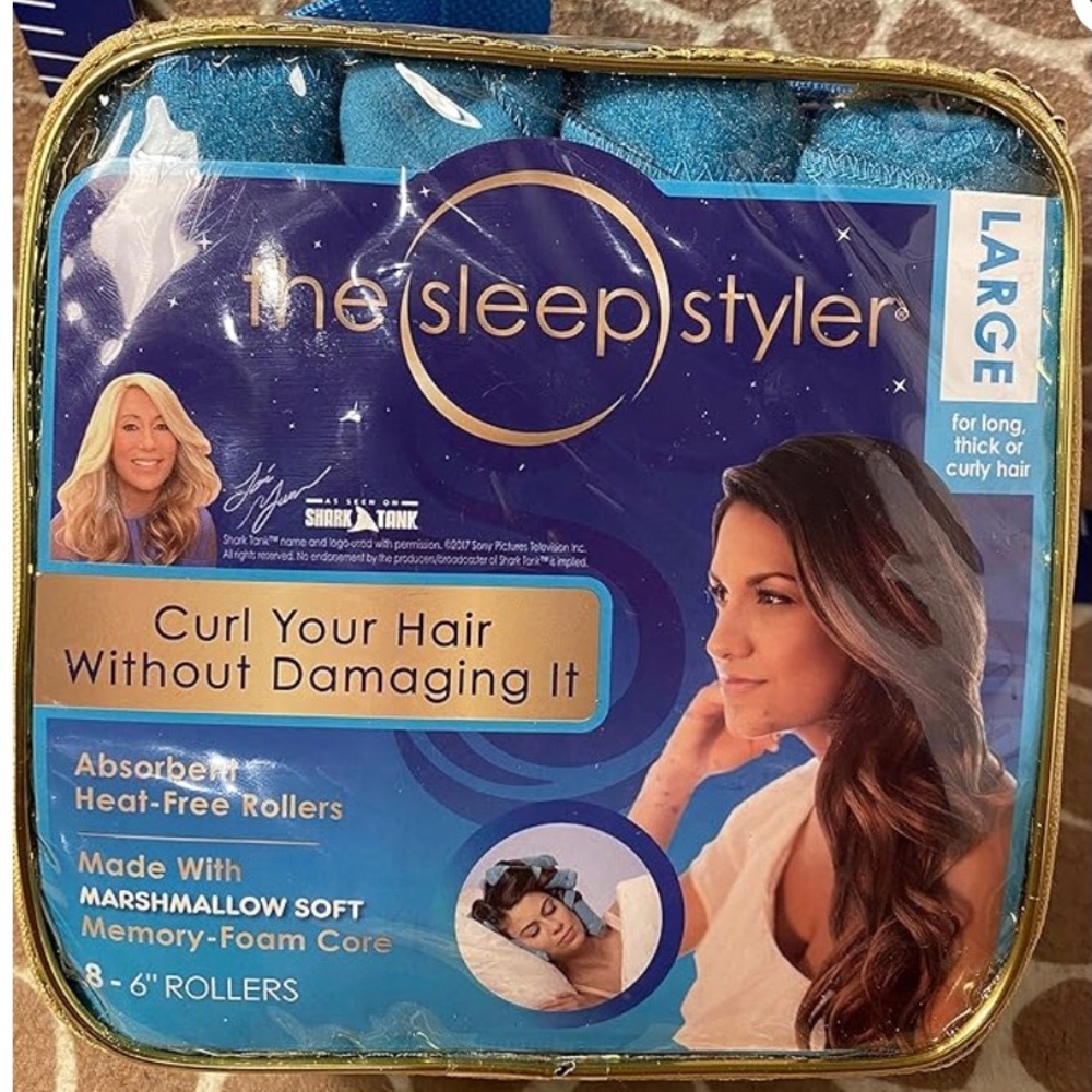 The Sleep Styler  8 Large Hair Curlers